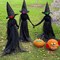 Halloween Decorations, 6 FT Lighted Halloween Witch with Stakes for Outdoor Garden Yard Lawn Haunted House Decor